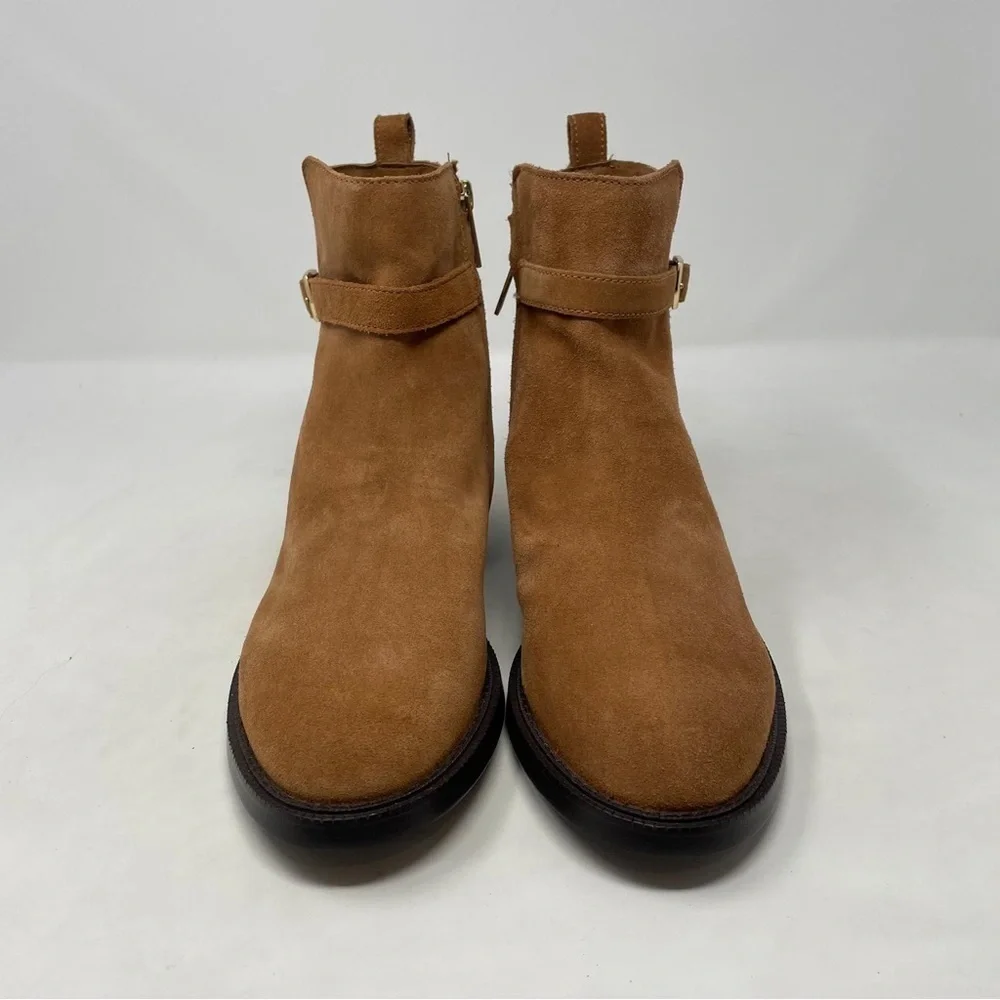 Sam Edelman Nolynn Buckle Zipper Ankle Boots in Saddle Suede - NWT - Picture 5 of 13